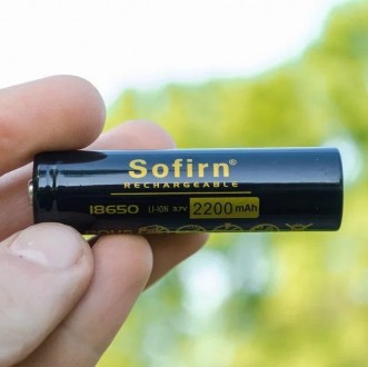 Акумулятор Sofirn 2200 mAh Li-Ion 18650
Ціна за 1 штуку
Характеристики:
	Літій-і. . фото 4