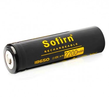 Акумулятор Sofirn 2200 mAh Li-Ion 18650
Ціна за 1 штуку
Характеристики:
	Літій-і. . фото 2