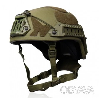 Баллистический кевларовый шлем Sestan Busch BK-ACH-HC класс IIIA NIJ (Оливковый)