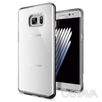 Чехол Spigen Neo Hybrid Crystal Gunmetal для Samsung Galaxy Note 7 состоит из дв. . фото 1