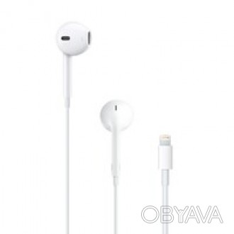 Оригинальные наушники Apple EarPods with Lightning Connector оснащены Lightning . . фото 1