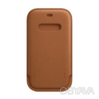 Кожаный чехол-бумажник Apple Leather Sleeve with MagSafe для iPhone 12 — з. . фото 1