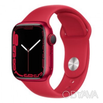 Смарт-часы Apple Watch Series 7 GPS, 41mm (PRODUCT)RED Aluminium Case with Red S. . фото 1