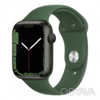 Смарт-часы Apple Watch Series 7 GPS, 45mm Green Aluminum Case with Clover Sport . . фото 1
