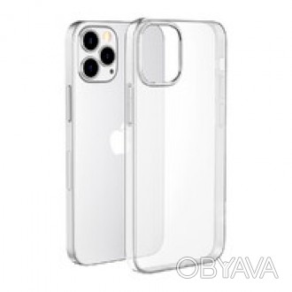Тонкий прозрачный чехол iLoungeMax Silicone Case для iPhone 12 Pro Max — к. . фото 1