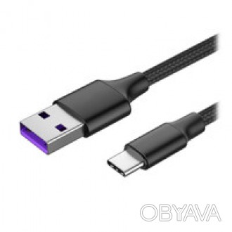 Плетеный кабель iLoungeMax High Speed Cable Charge USB Type-A to USB Type-C (1 m. . фото 1