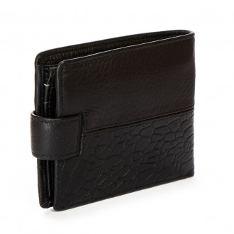 Чоловічий шкіряний гаманець Bretton, серія Black Edition. Виготовлений із м'якої. . фото 5
