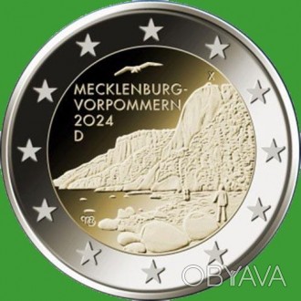 Німеччина 2 євро 2024 р. Мекленбург-Печа Поміряння No786. . фото 1