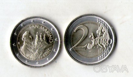 Сан Марино 2 евро 2023 рік №808. . фото 1