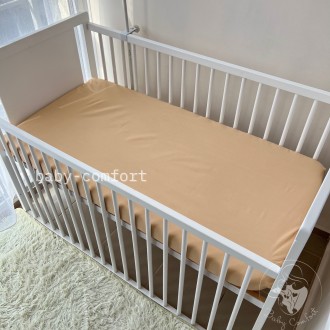Простынь на резинке Baby Comfort 120*60 см ранфорс бежевая. Одесса. фото 1 Простынь на резинке Baby Comfort 120*60 см ранфорс бежевая. Одесса. фото 1