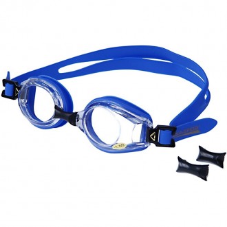 Оптичні двокоробкові очки для плавання, виготовлені з високоякісного м'якого сил. . фото 3
