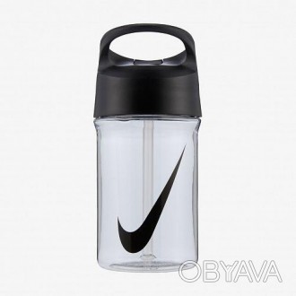 Пляшка для води Nike TR HYPERCHARGE STRAW BOTTLE зі стильним спортивним дизайном. . фото 1