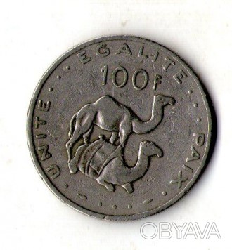 Джибуті 100 франків 1977 рік №1562. . фото 1