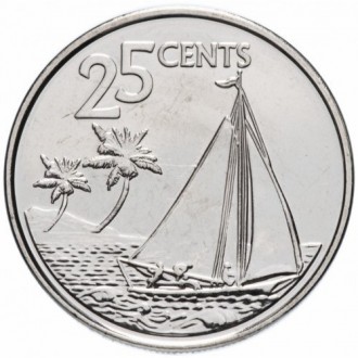 Багамські острови 25 центів 2007-2015 №291. . фото 2