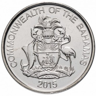 Багамські острови 25 центів 2007-2015 №291. . фото 3