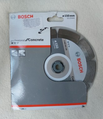 Продам новый алмазный диск/отрезной круг Bosch Professional for Concrete 150-22,. . фото 4