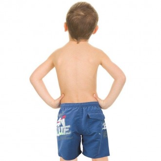 Плавки-шорти DAVID із поліестеру для хлопчиків із забавним принтом на одній нозі. . фото 4