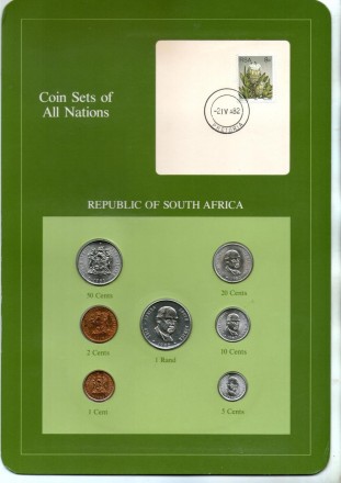 Південна Африка подарунковий набір монет в буклеті з маркою. . фото 2