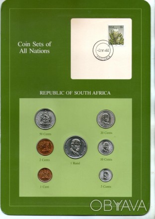 Південна Африка подарунковий набір монет в буклеті з маркою. . фото 1