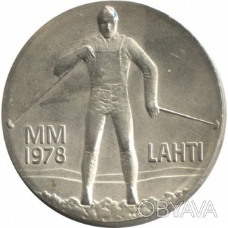 Фенляндія 25 марок, 1978 Чемпіонат світу з лижних видів спорту Срібло 0.500, 26.. . фото 1