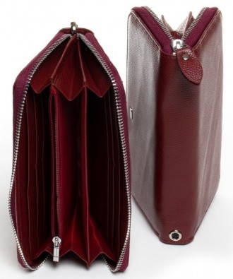 Кошелек кожа DR. BOND W38 dark-red
Женский кожаный кошелек клатч на молнии Dr.Bo. . фото 3