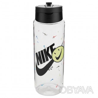 Пляшка для води Nike Renew об’ємом 24 унції (709 мл) виготовлена ​​з міцного Tri. . фото 1