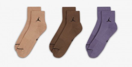 Шкарпетки Nike Jordan Cush Poly Ankle 3PR DX9655-905
3 пари в упаковці
дихаючі в. . фото 3
