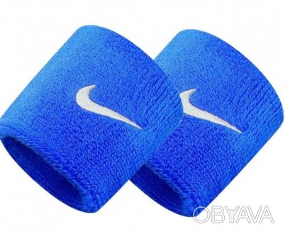 Зручний універсальний напульсник Nike SWOOSH WRISTBANDS чудово поглинає вологу т. . фото 1