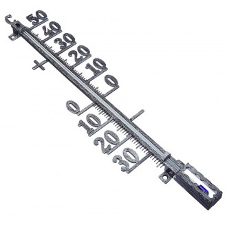 Уличный термометр металлический TFA 12.5002.50 размер 410х100 мм (имитация соста. . фото 5