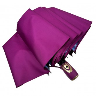 Женский полуавтоматический зонтик с цветочным принтом внутри от производителя Su. . фото 8
