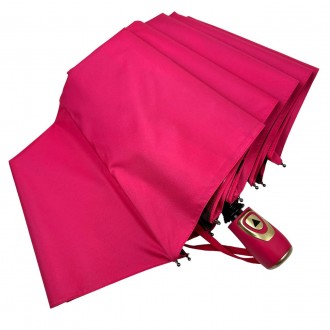 Женский полуавтоматический зонтик с цветочным принтом внутри от производителя Su. . фото 9