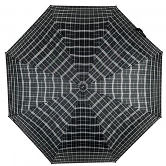 Зонт полуавтомат в клетку на 8 спиц от фирмы Susino, надежный и практичный защит. . фото 4
