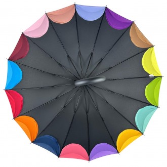 Зонтик трость на 16 карбоновых спиц - надежный защитник от дождя и ветра.
Данный. . фото 5