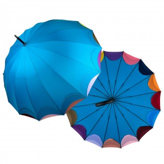 Зонтик трость на 16 карбоновых спиц - надежный защитник от дождя и ветра.
Данный. . фото 2