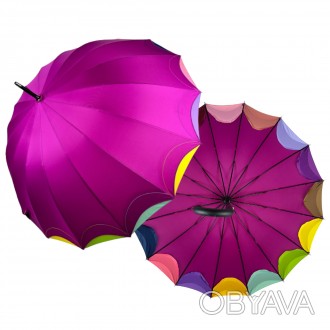 Зонтик трость на 16 карбоновых спиц - надежный защитник от дождя и ветра.
Данный. . фото 1