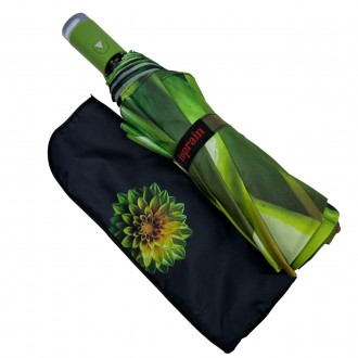 Женский полуавтоматический зонтик с цветочным принтом от производителя Toprain о. . фото 3