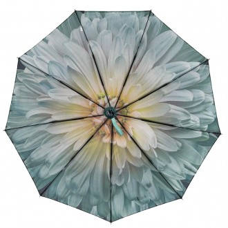 Женский полуавтоматический зонтик с цветочным принтом от производителя Toprain о. . фото 4