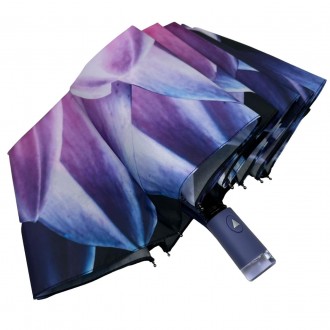 Женский полуавтоматический зонтик с цветочным принтом от производителя Toprain о. . фото 5