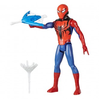 Игрушка Hasbro Человек-паук с паутиной и зарядами, 30 см - Titan Hero Gear Blast. . фото 3