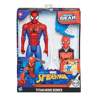Игрушка Hasbro Человек-паук с паутиной и зарядами, 30 см - Titan Hero Gear Blast. . фото 2