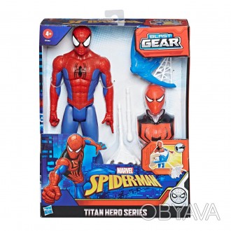 Игрушка Hasbro Человек-паук с паутиной и зарядами, 30 см - Titan Hero Gear Blast. . фото 1