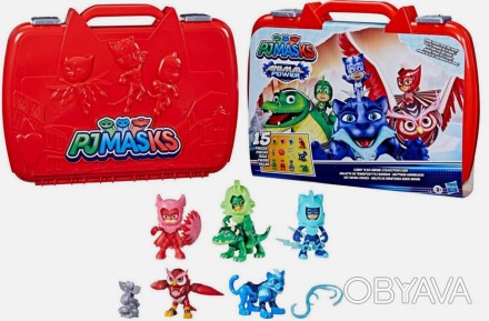 
	Настав час стати героєм із колекційним футляром для тварин PJ Masks Carry n' G. . фото 1