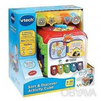 
Развивающий центр VTech Discover Activity Cube Интерактивная игрушка имеет 75 з. . фото 1
