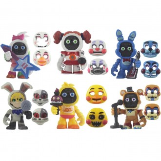 Набор фигурок Аниматроники c масками ФНАФ, Пять ночей с Фредди, 6в1, 8см - Five . Киев. фото 1