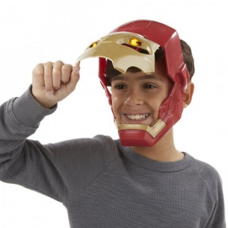 Интерактивный набор Железного человека 2в1 светящаяся маска с перчаткой - Iron M. . фото 8