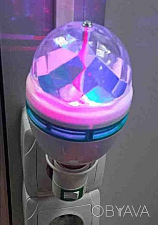 Вращающаяся разноцветная лампа LED Full Color Rotating Lamp.
Светодиодная лампа . . фото 1