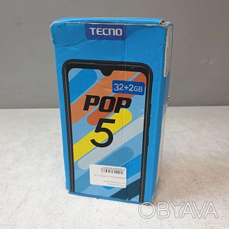 Мобильный телефон Tecno BD2d (POP 5 2/32Gb) Obsidian Black (4895180775116) 6.2",. . фото 1