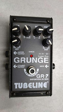 Tubeline GR-7 педаль эффекта для гитары, эффект Grunge/Distortion, Di Box, Speak. . фото 4