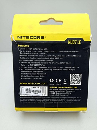 NITECORE NU07 LE - новая модель фонаря серии NU, специально разработаннай для пр. . фото 3