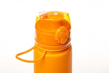 Бутылка силиконовая Tramp 500мл, оранжеваяБутылка силиконовая Tramp 500 мл olive. . фото 6